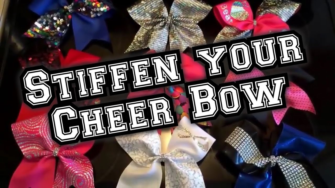 DIY Cheer Bow Tutorial How to Stiffen Your Bow!