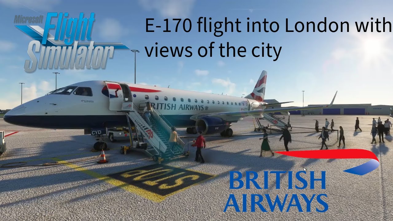 MSFS: E-170 Rotterdam to London City