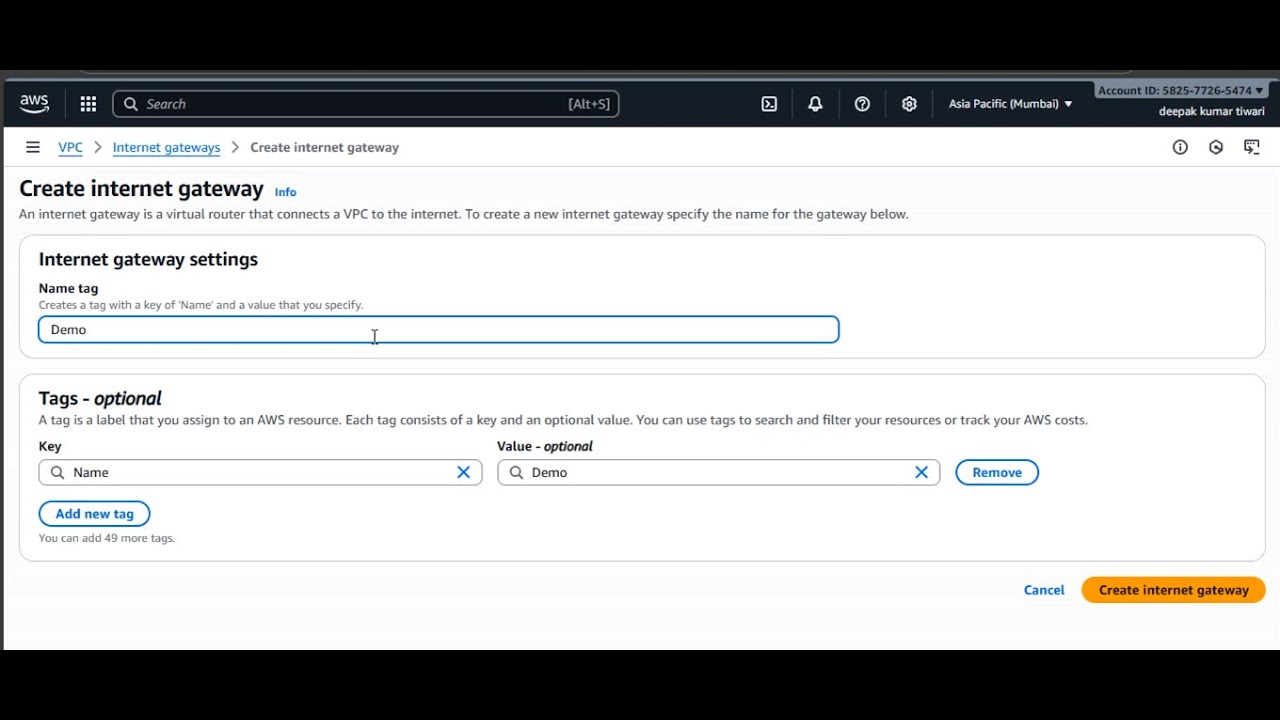 What is Internet Gateways in AWS and how to create and attach it to VPC