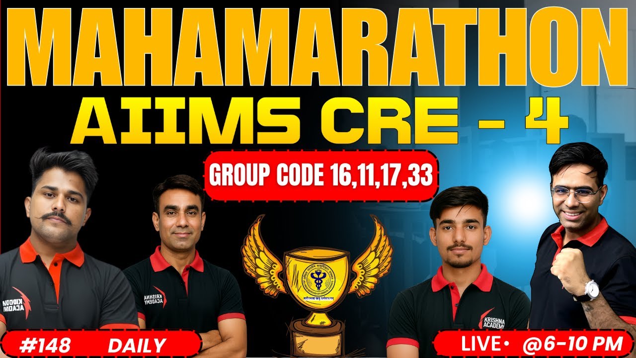 MAHAMARATHON CLASS AIIMS CRE-4 Hospital Attendant Rapid Revision | KIROSHA Series 