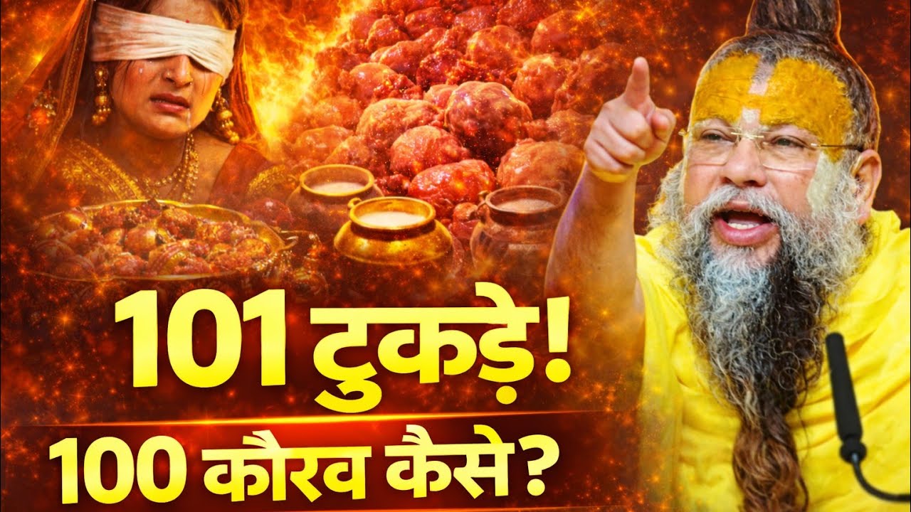 धृतराष्ट्र के 100 पुत्र कैसे पैदा हुए? | गांधारी का रहस्य व्यास जी का चमत्कार| महाभारत की अनसुनी कथा