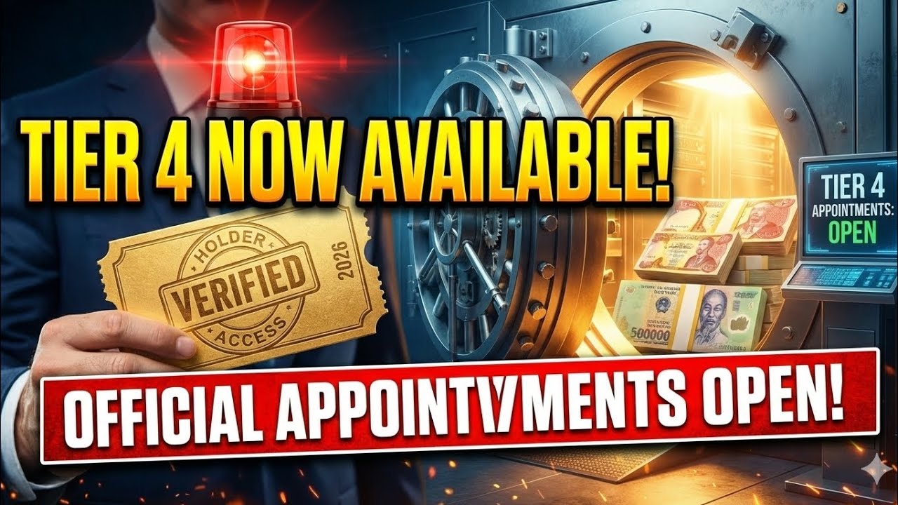 ​🚨 TIER 4 APPOINTMENTS NOW AVAILABLE! The Official Path for Dinar & Dong Holders (2026)