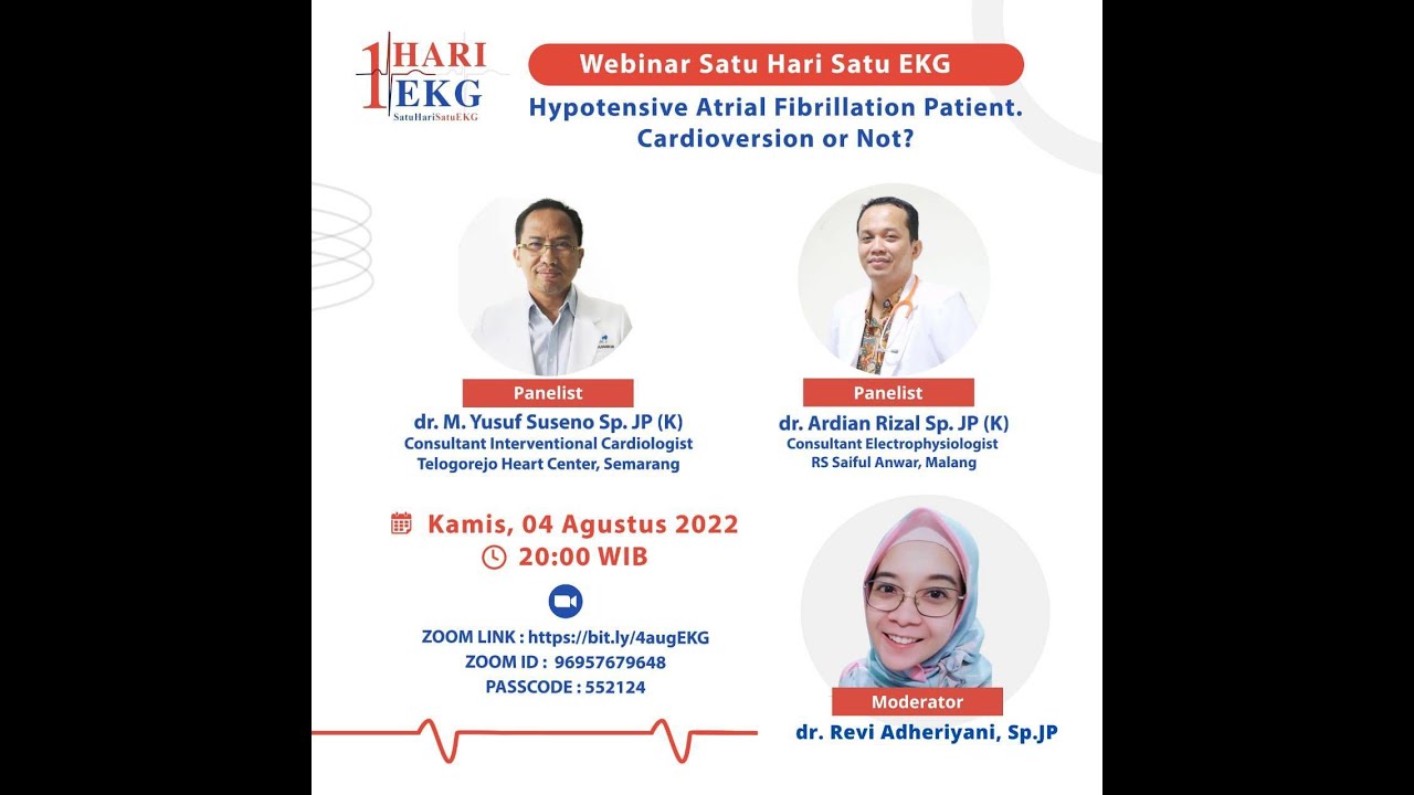 TIDAK TIAP PASIEN AF RAPID DENGAN HIPOTENSI HARUS DIKARDIOVERSI LHOOO.. Please Do NO HARM.