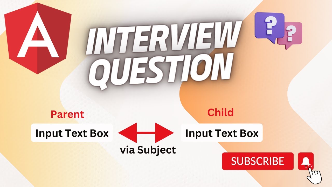 How to send data from parent &harr;️ child component via Subject|Angular Practical Interview Question