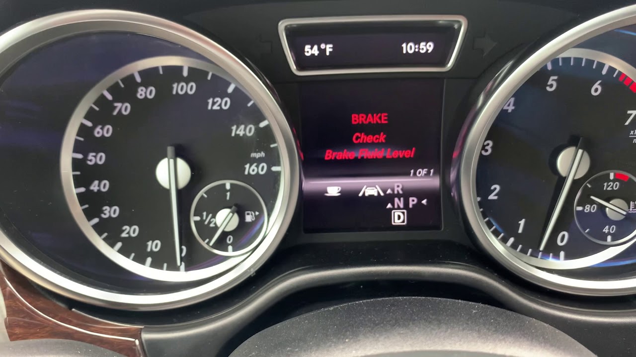My Ml350 is broken: 2013 ML350 Brake, Check Fluid Level