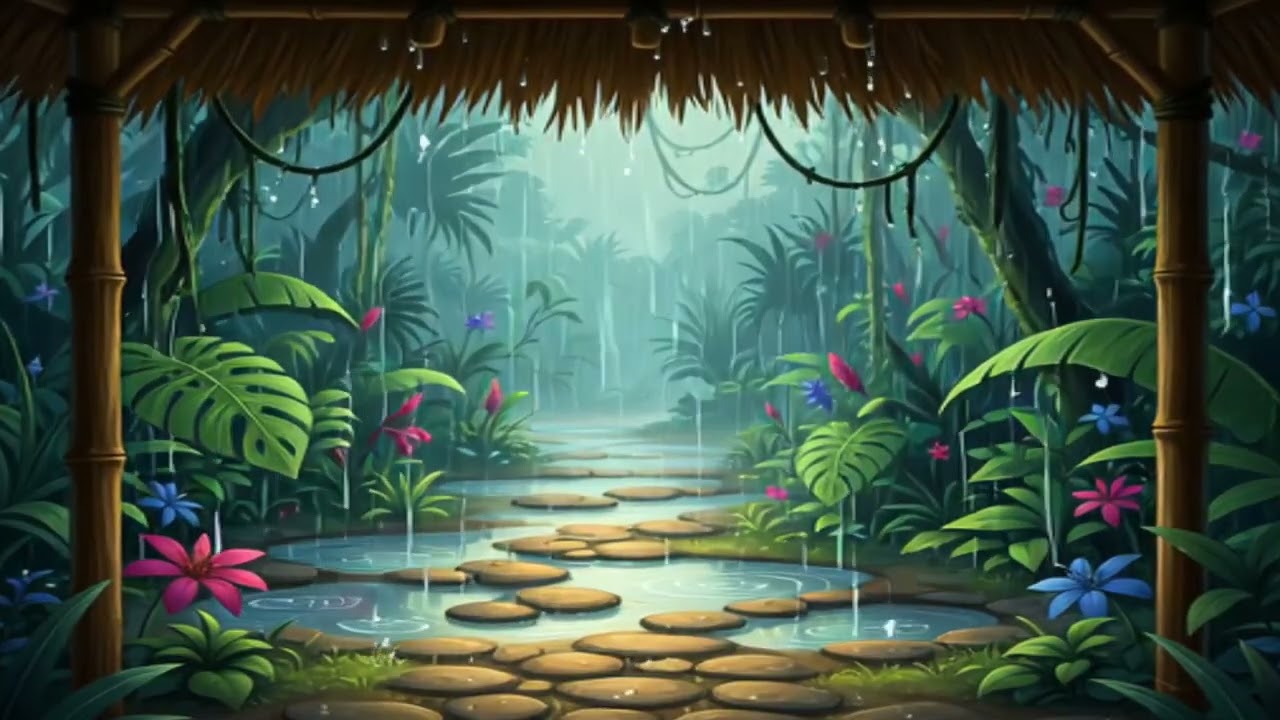 POV Tropical Rain Ambience | Tropic Tranquility🎍
