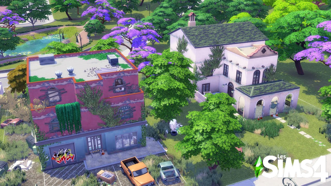 ABANDONNED TOWN | Ciudad Enamorada - Stop Motion Speed Build (NoCC) - The Sims 4