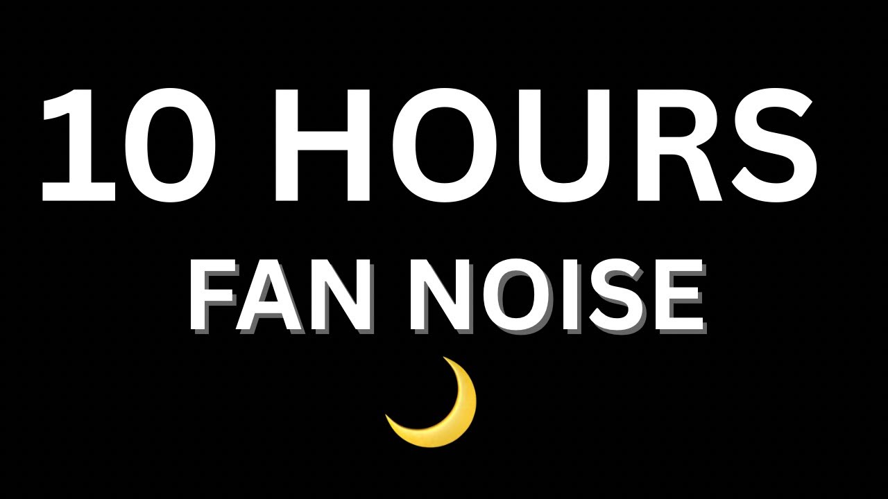 10 Hours of Fan Noise for Deep Sleep | Black Screen Sleep Sound