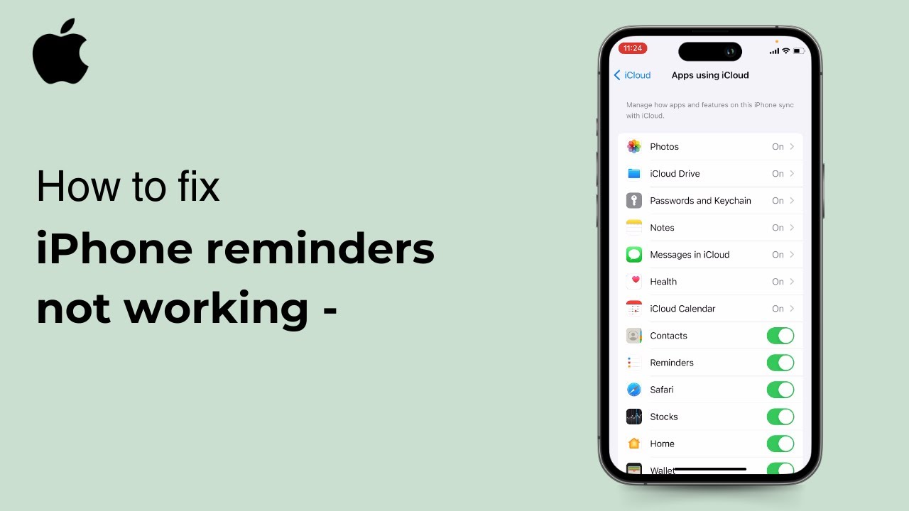iPhone reminders not working - here is the fix ( iOS ) 2024