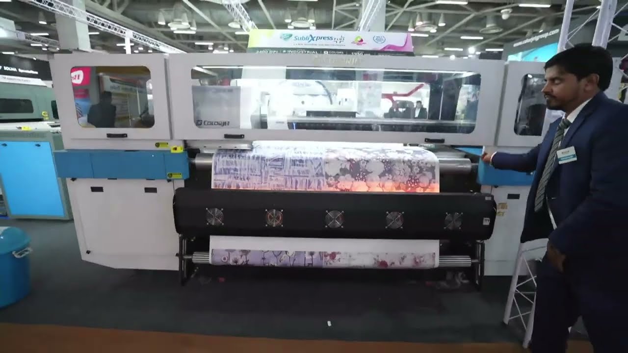 ColorJet Digital Textile Printing Machines Live in action at India ITME 2022
