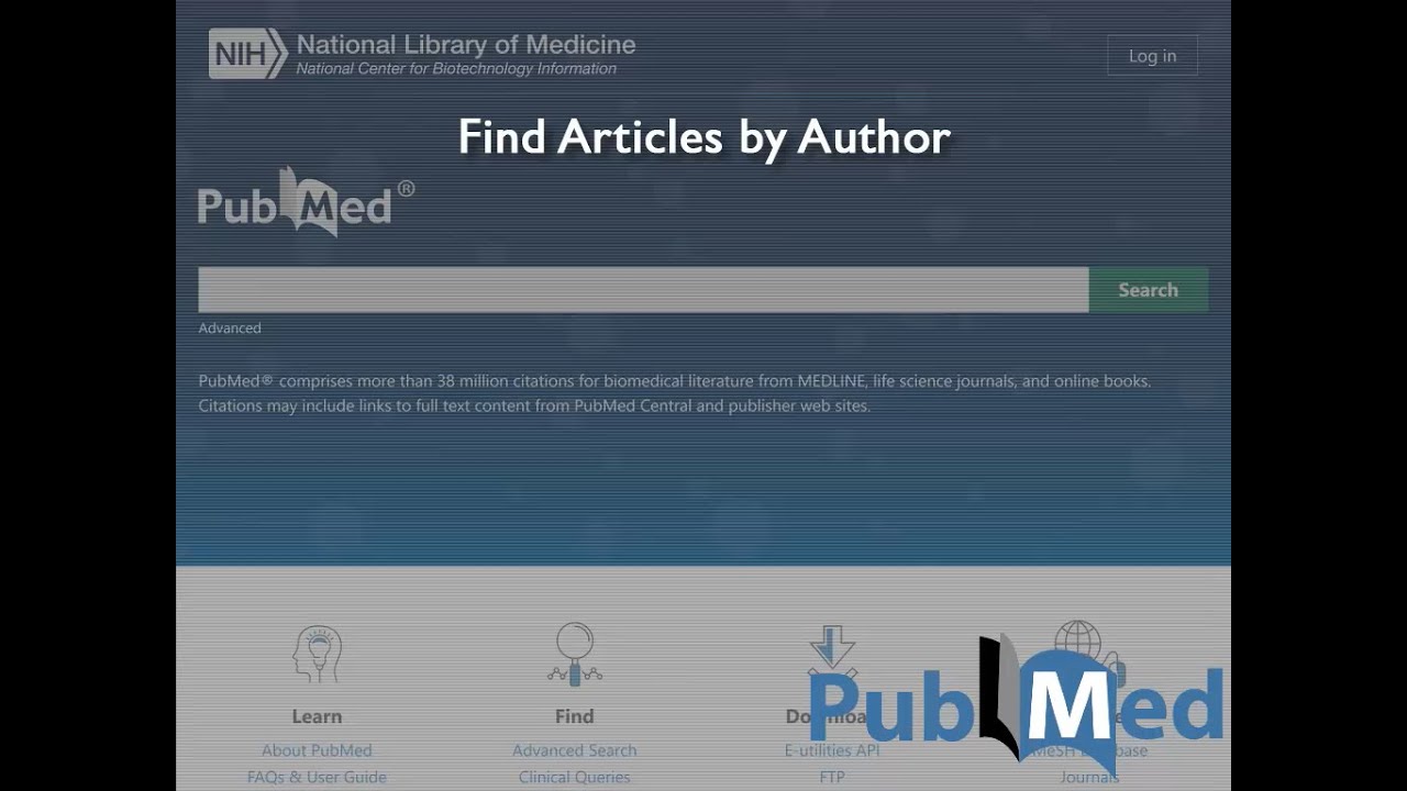 PubMed: Find Articles By Author