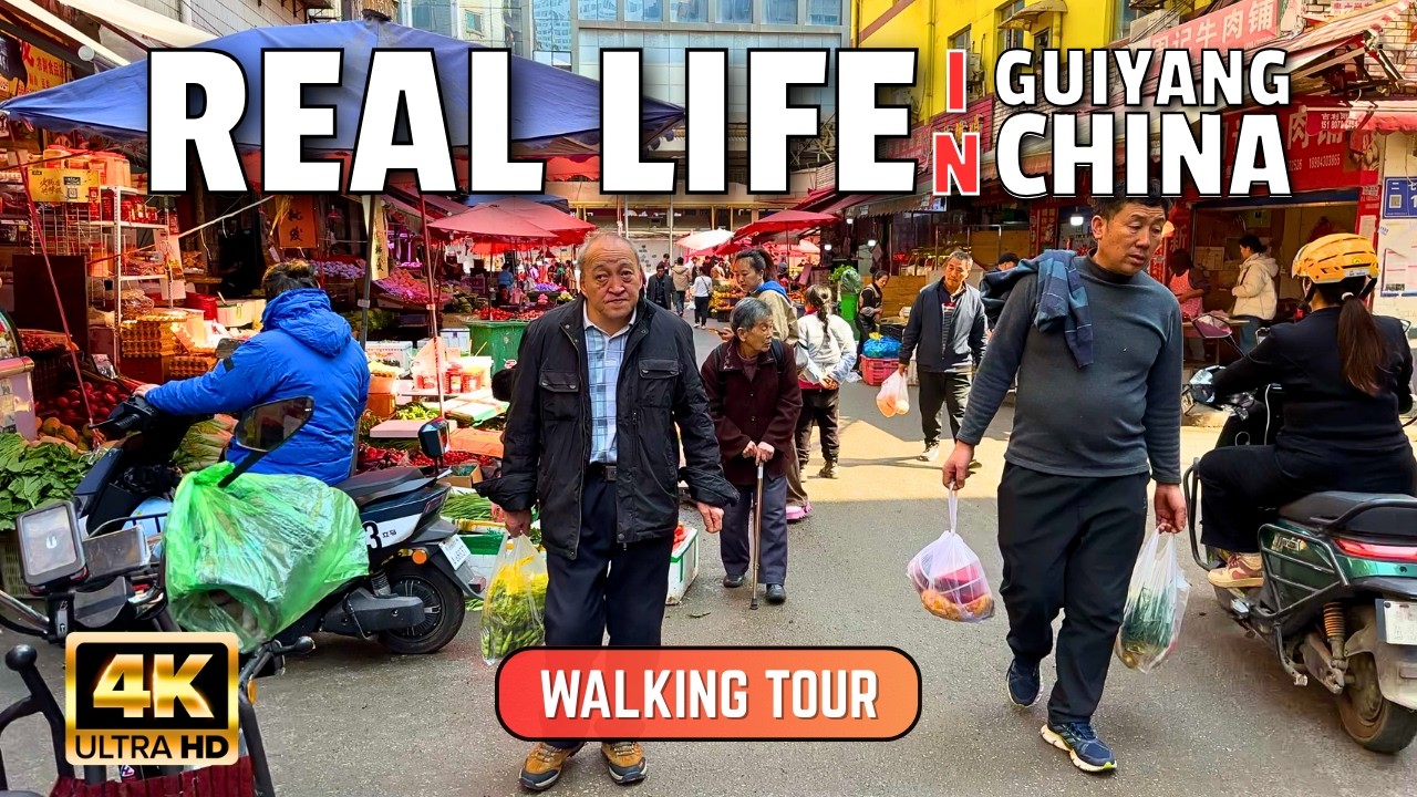 [4K] Walking Tour | Real China Life in a Guiyang Residential Alley & Hidden Street Markets