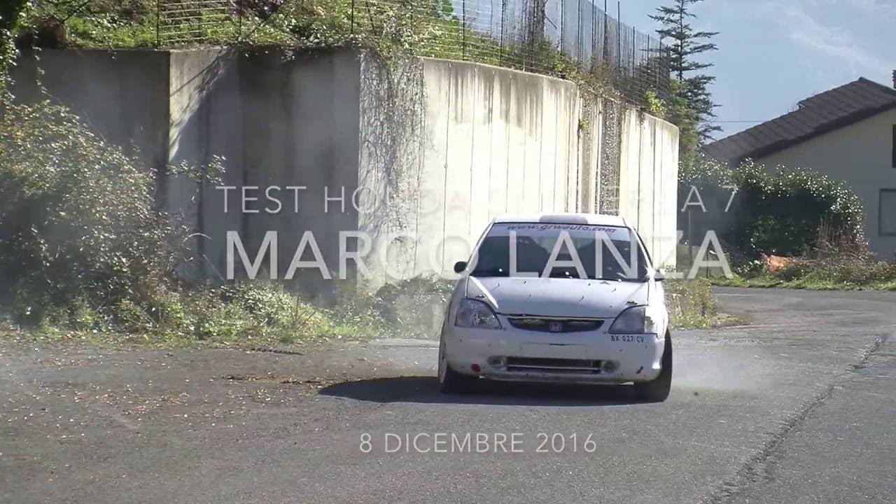 Marco Lanza primi test con Honda Civic Ep3 A7