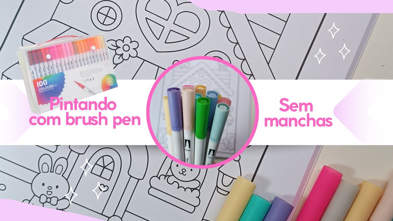 Como Pintar com Brush Pen sem Manchar | Dica para Pintura Uniforme