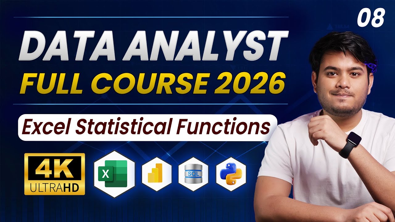 Data Analytics FULL Course 2026 with GenAI | Part 08 | Data Analyst Full Course 2026