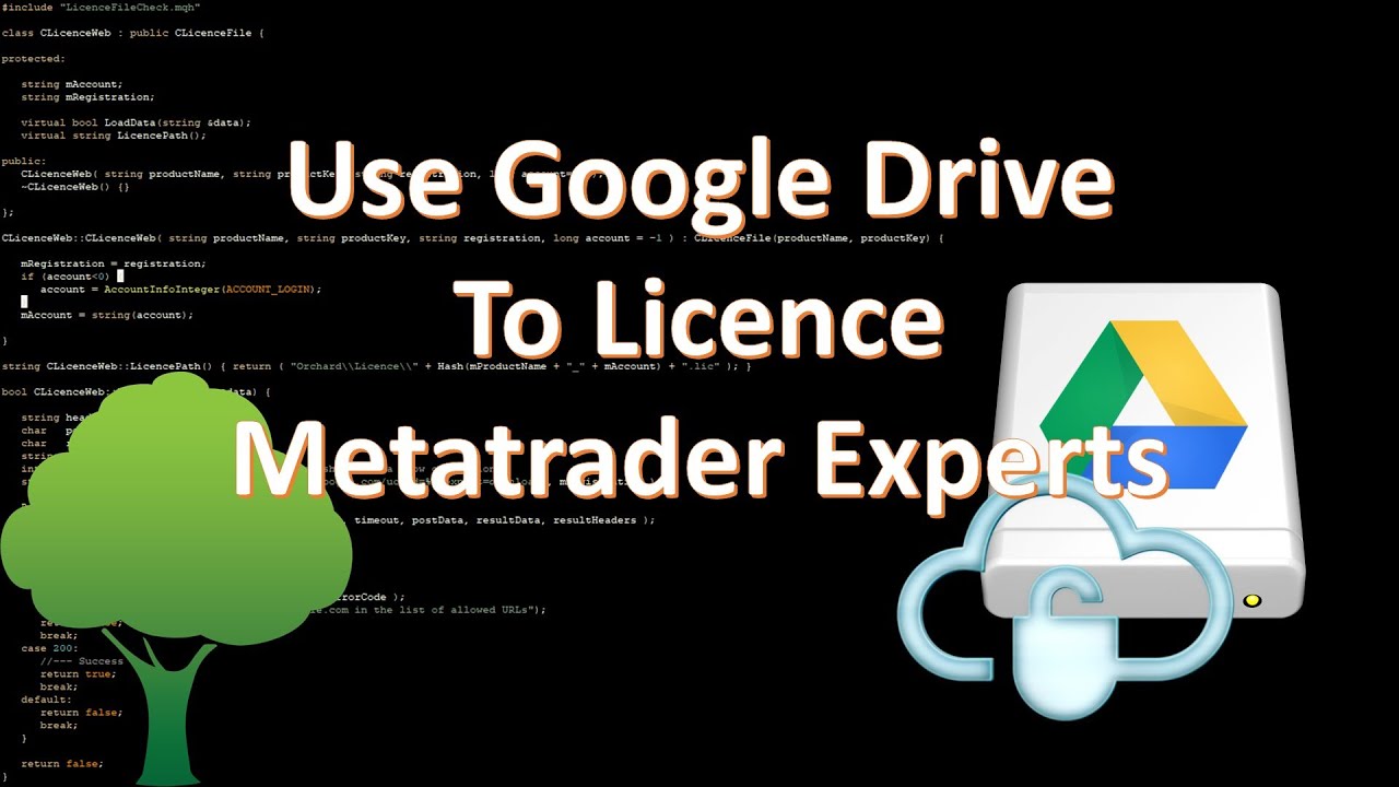 Используйте Google Drive для лицензирования ваших экспертов по MetaTrader.