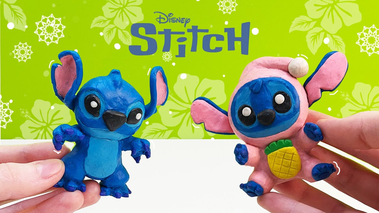 Making Stitch and Stitch Labubu with Plasticine ► Lilo & Stitch by Walt Disney | EASY Clay Tutorial