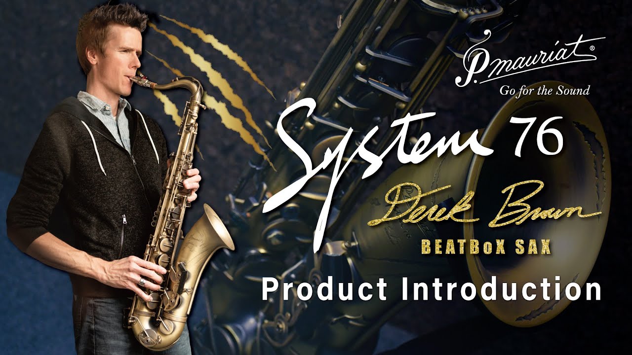 Derek Brown introducing his signature System 76 BEATBoX SAX!