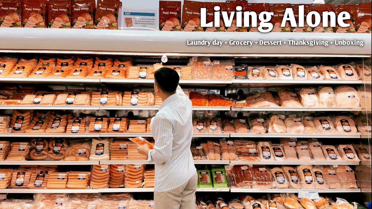 Living Alone in the Philippines: Laundry day, Grocery, Dessert, Thanksgiving and Unboxing