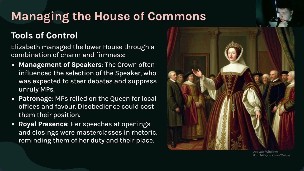 A-Level AQA History: Tudors / Elizabeth I & Parliament