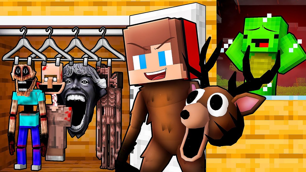 JJ Can Shapeshift Into ANIMALS To PRANK Mikey in Minecraft - Maizen