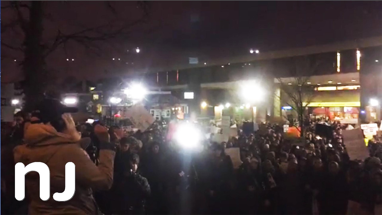 Rutgers students protest Trump's executive order on immigration