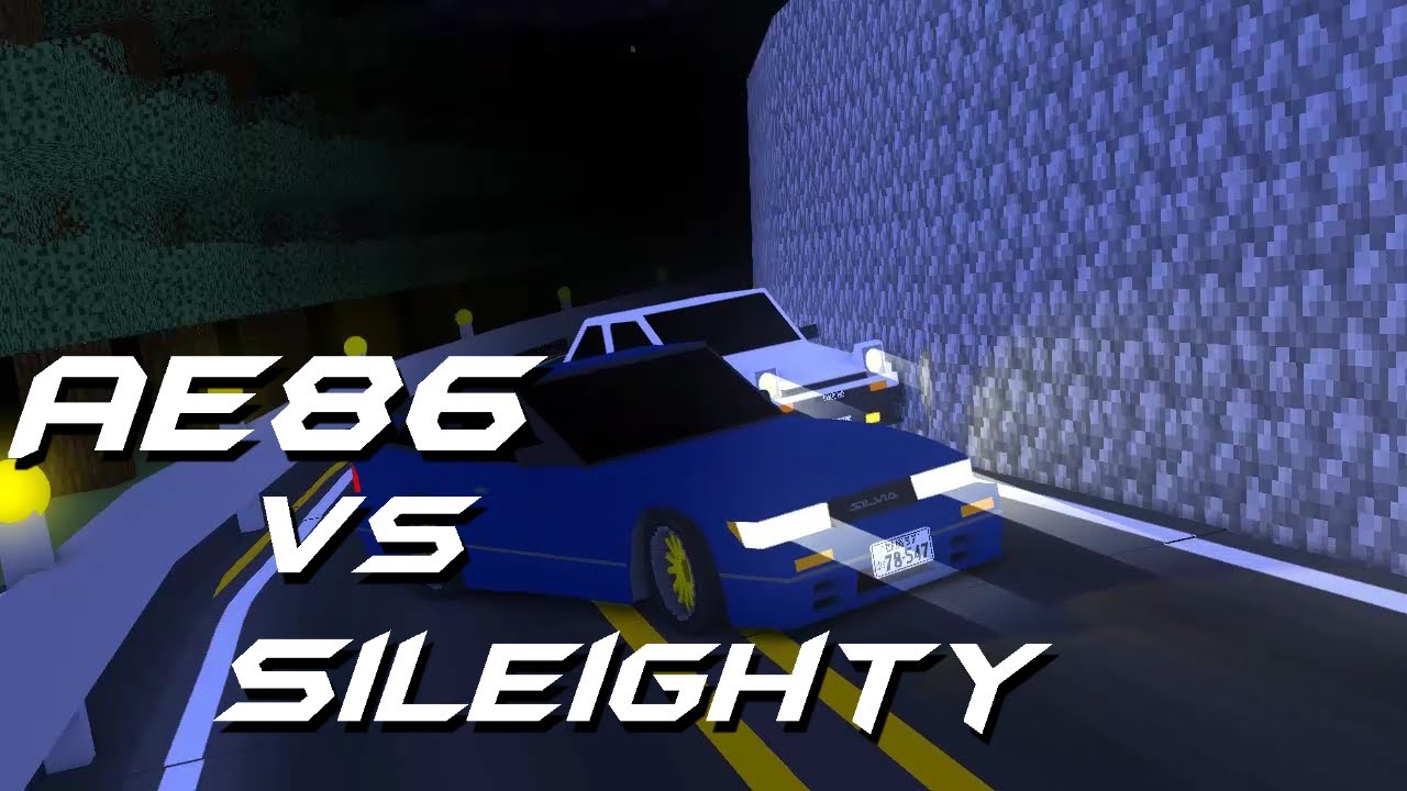Battle Stage - AE86 Vs SilEighty (Minecraft Animation)