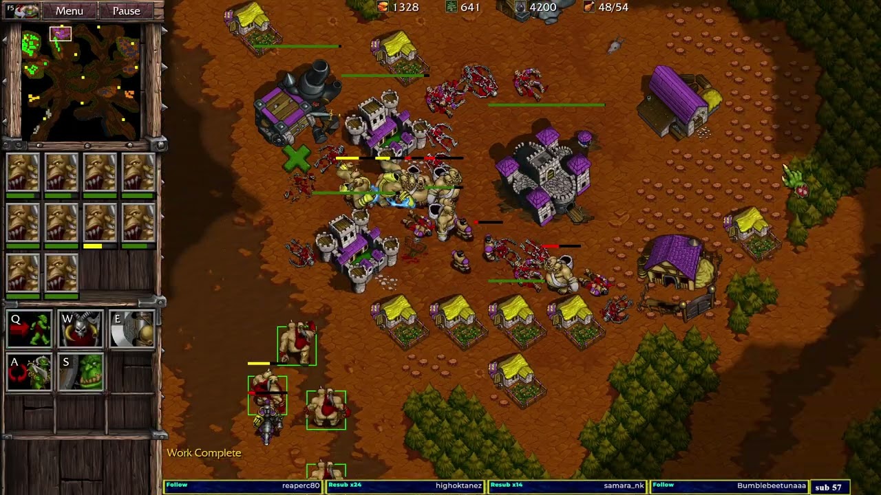 Warcraft 2 Remastered Tarantula 3v3