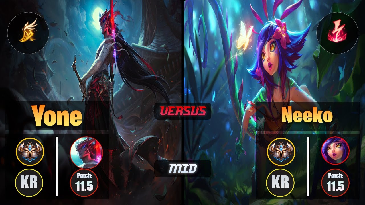 Challenger YONE [Fleet Footwork] (Mid) VS  NEEKO - Challenger KR Patch 11.5