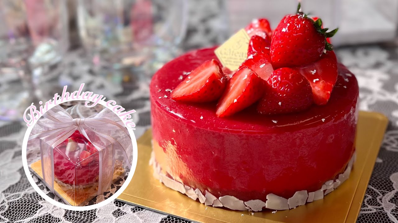 ꒰人生初💖友達の誕生日ケーキ作り🎂꒱ラッピングまでしてみた！激カワ🎀