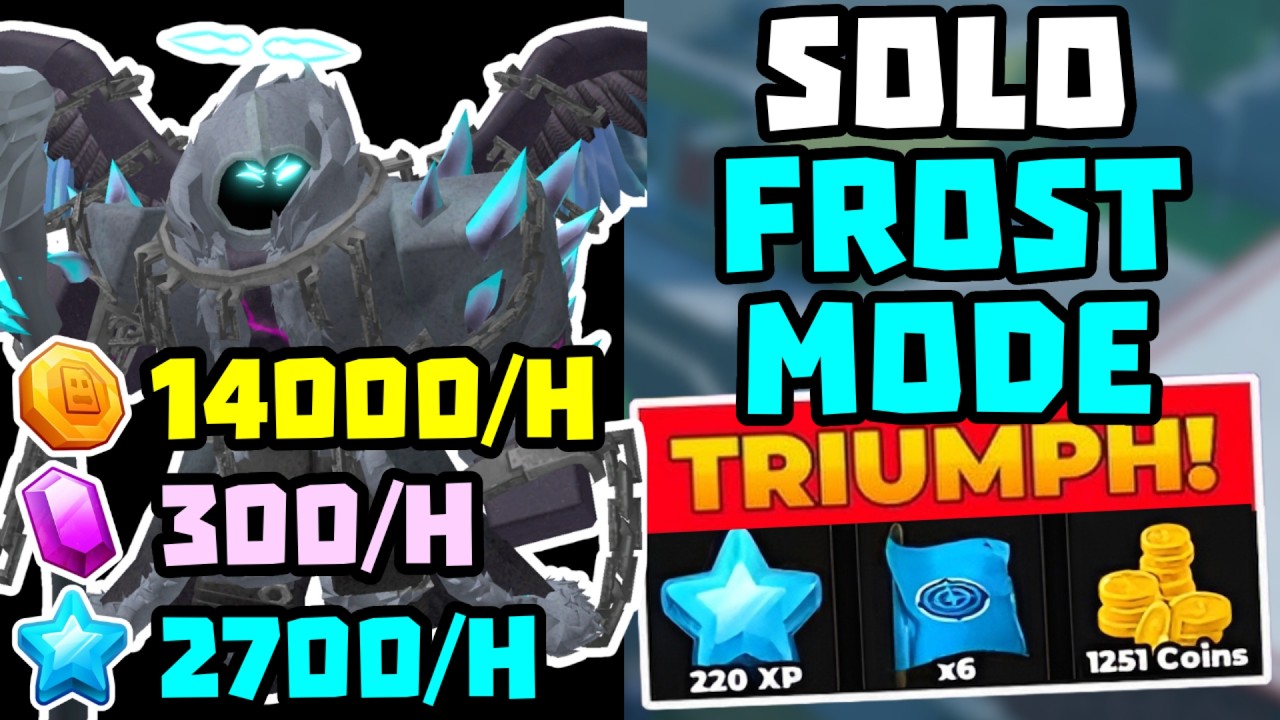 SOLO Frost Mode Спидран и Фарм Монет + Победа + Полный Гайд | TDS Tower Defense Simulator