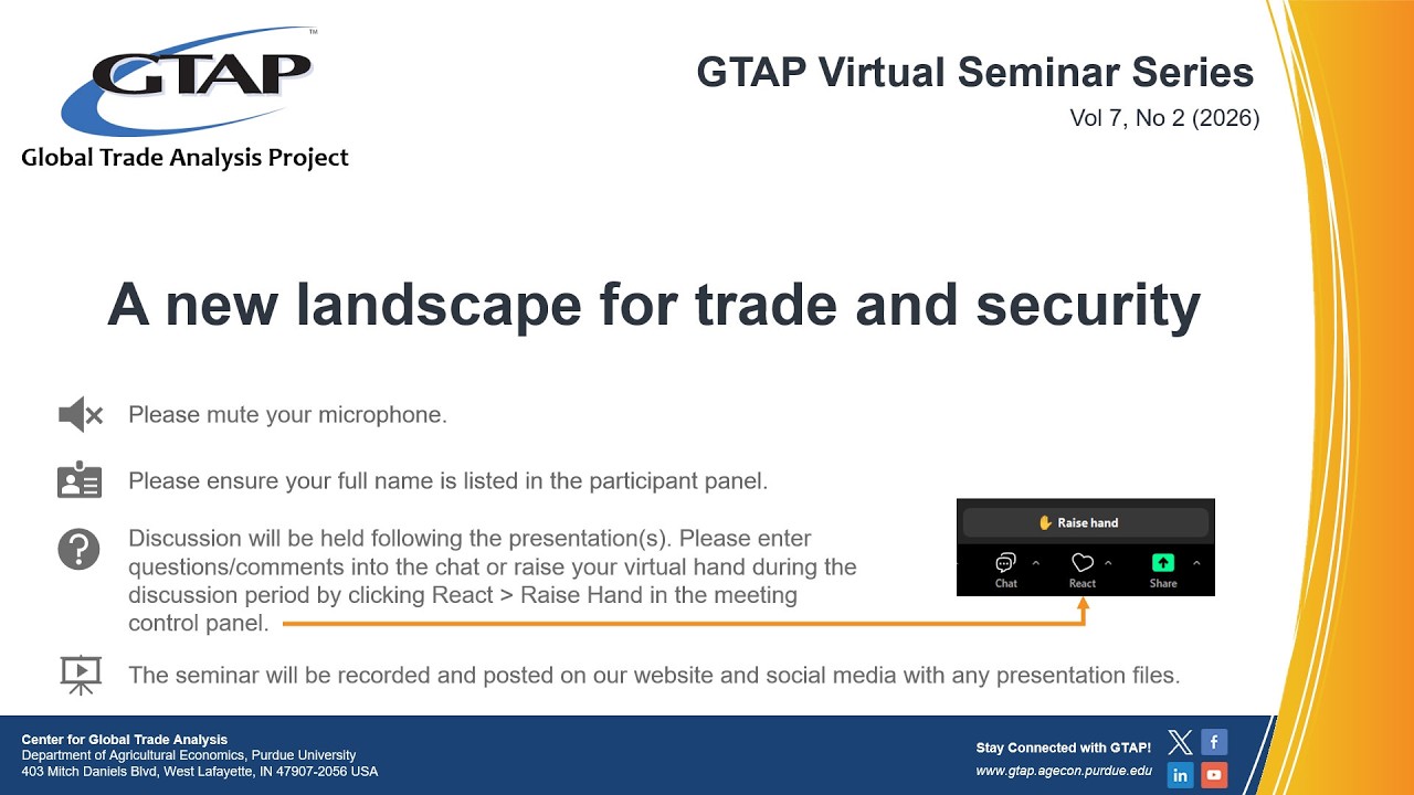 A new landscape for trade and security