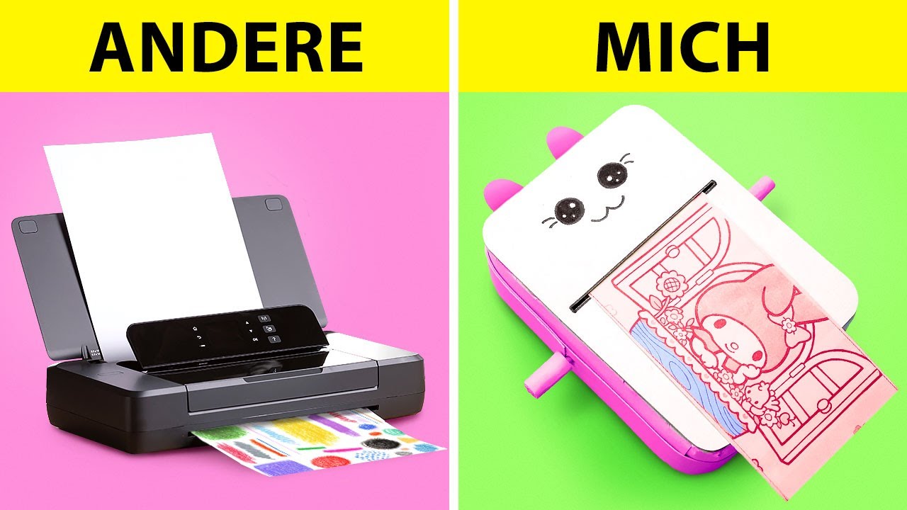 TOLLE IDEEN AUS PAPPE || Süßer DIY-Drucker! Erziehungsbastelideen & DIY-Spielzeug von 123 GO! SCHOOL
