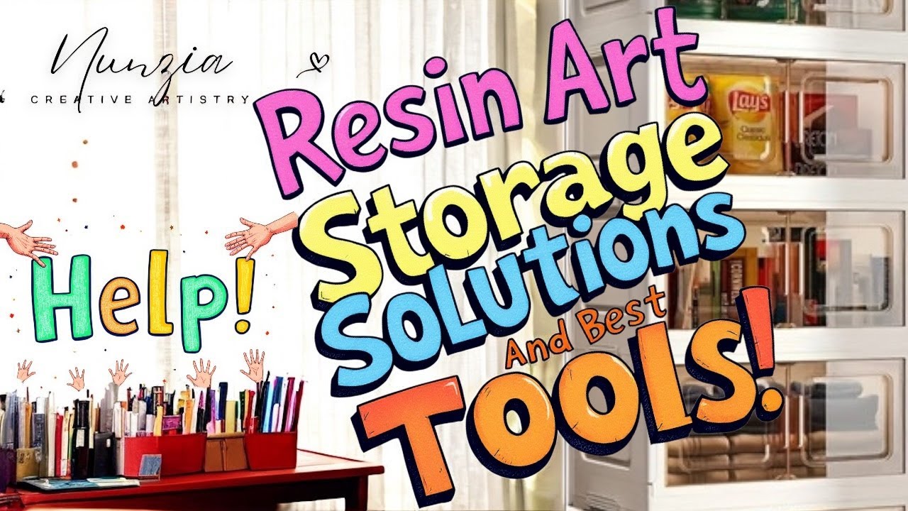 Resin Art Rescue: лучшие идеи для хранения, потрясающие инструменты и экскурсия по студии!