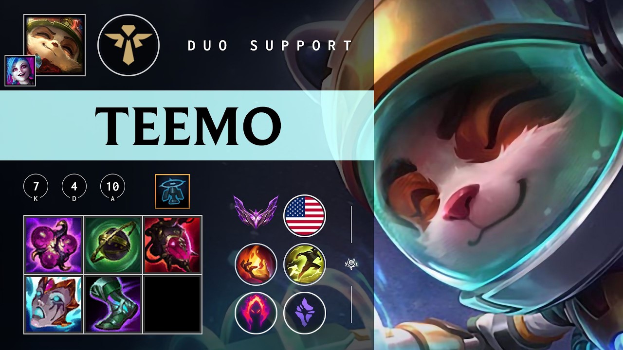 Teemo Support vs Blitzcrank - NA Master Patch 26.04