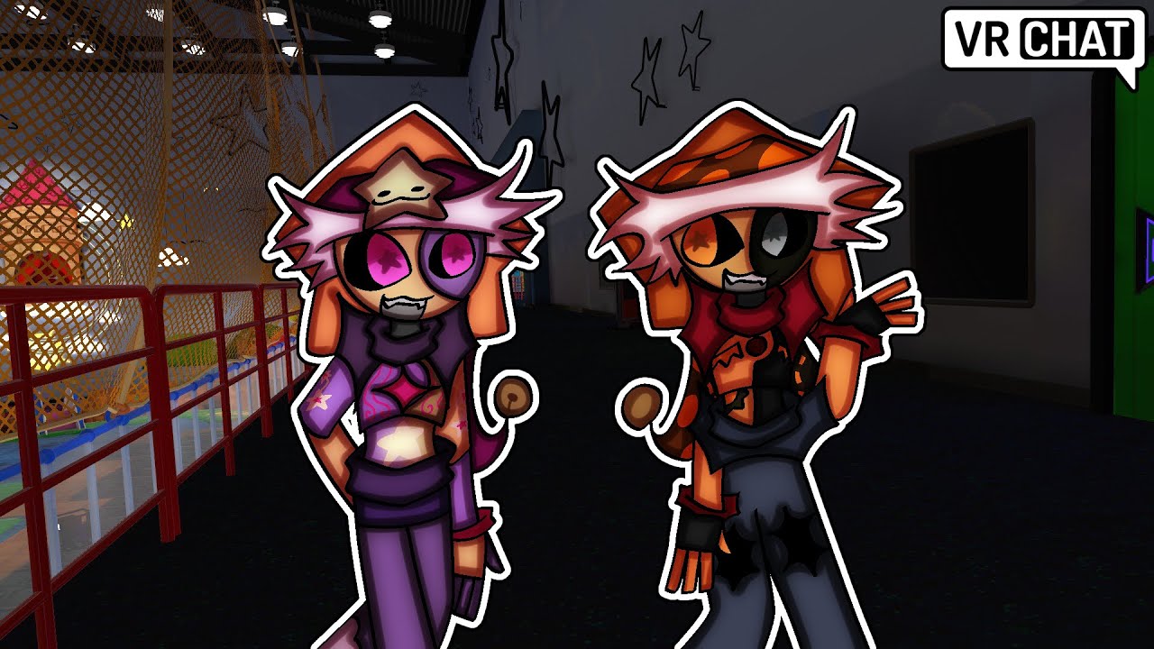 The twins look after Citrus in VRCHAT