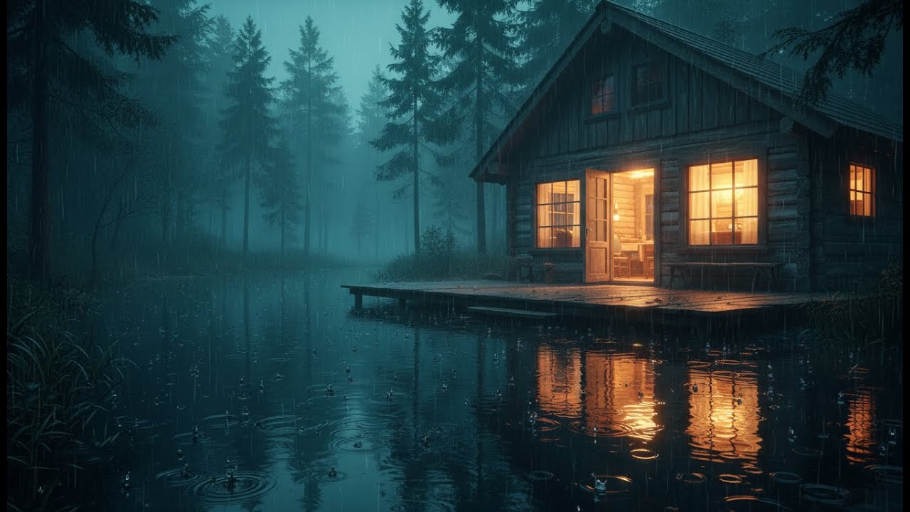 Rain Sounds for Sleeping 🌧️ Long Heavy Rain Noise for Deep Sleep, Anxiety Relief & Night Tranquility
