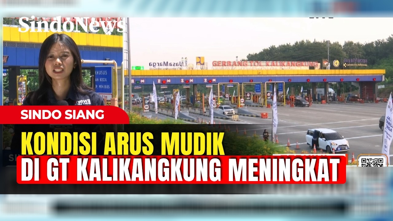 Arus Mudik di Gerbang Tol Kalikangkung Meningkat, Rekayasa Lalin Diberlakukan | Sindo Siang | 19/03