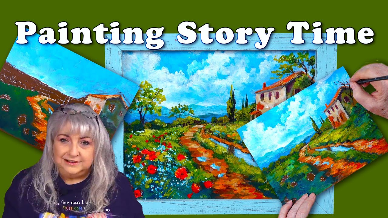 Acrylic Story Time &  Buying Art supplies  Selling Your Art  &  French Provence Poppy  Farm