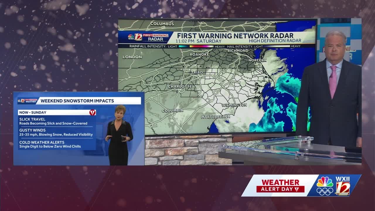 Snow continues to fall in North Carolina