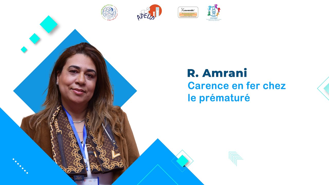 APELIP SMP 2025 : Carence en fer chez le prématuré R. Amrani