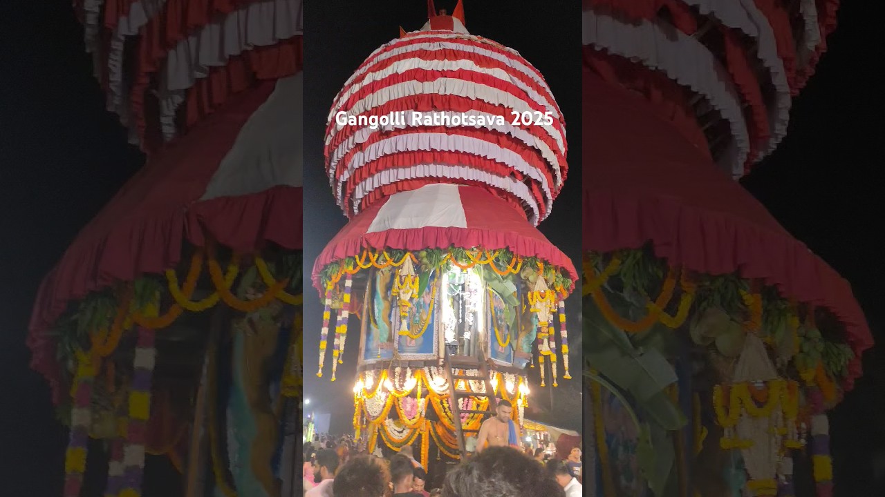Gangolli Rathotsava 2025 #hindutemple #chariot #shorts