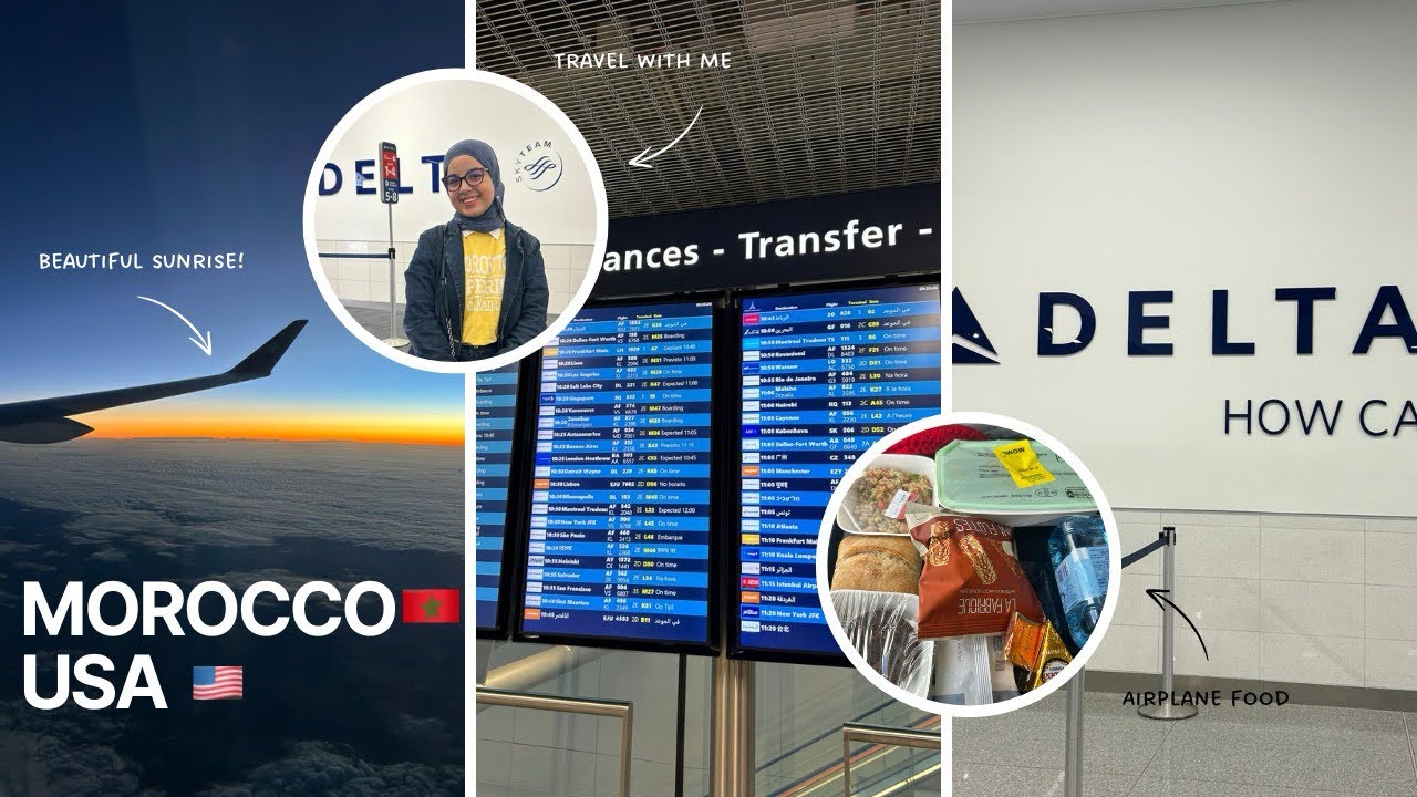 26 Hours from Morocco to America 🇲🇦✈️🇺🇸 | My First Time in the USA أول مرة ليا فأمريكا