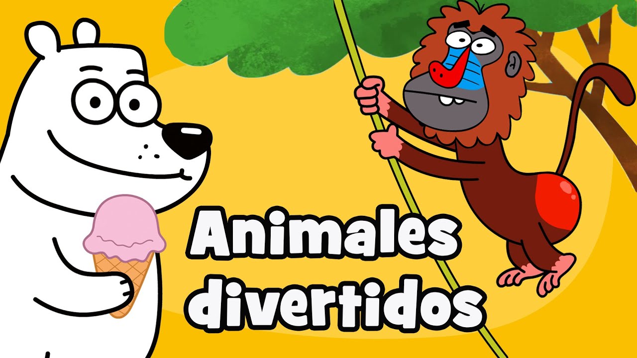 Canciones divertidas de animales | El Oso Polar y el babuino| Hurra Canciones Infantiles