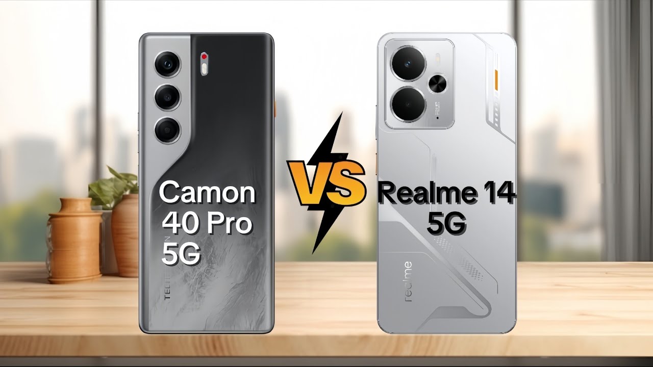 tecno camon 40 pro 5g vs realme 14 5g