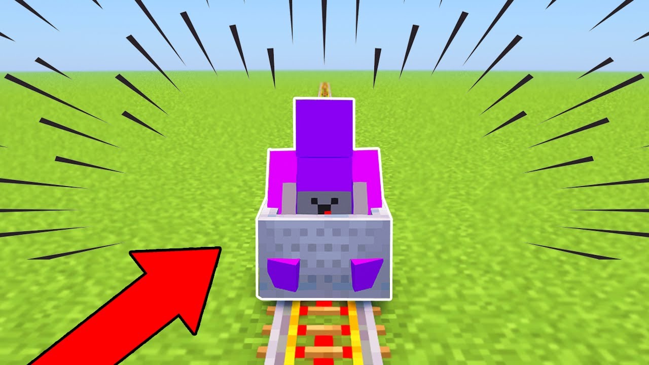 Testei a NOVA atualização dos MINECARTS!!! (Tá muito rápido.)