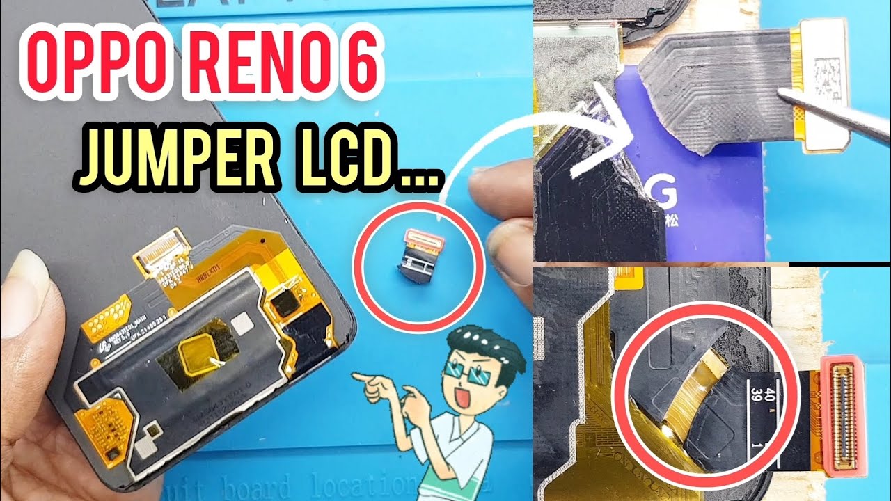 TEKNIK JUMPER LCD OPPO RENO 6 PUTUS TOTAL ‼ SOLUSI HEMAT TANPA GANTI LCD - PERBAIKAN LCD AMOLED‼