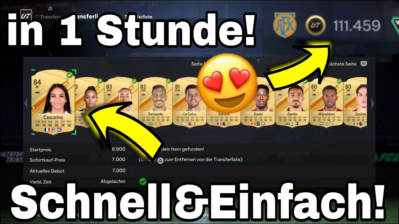 Jetzt SCHNELL & EINFACH 100K COINS in EA FC 24 machen🤯 (so gehts) FC 24 Ultimate Team Trading Tipps