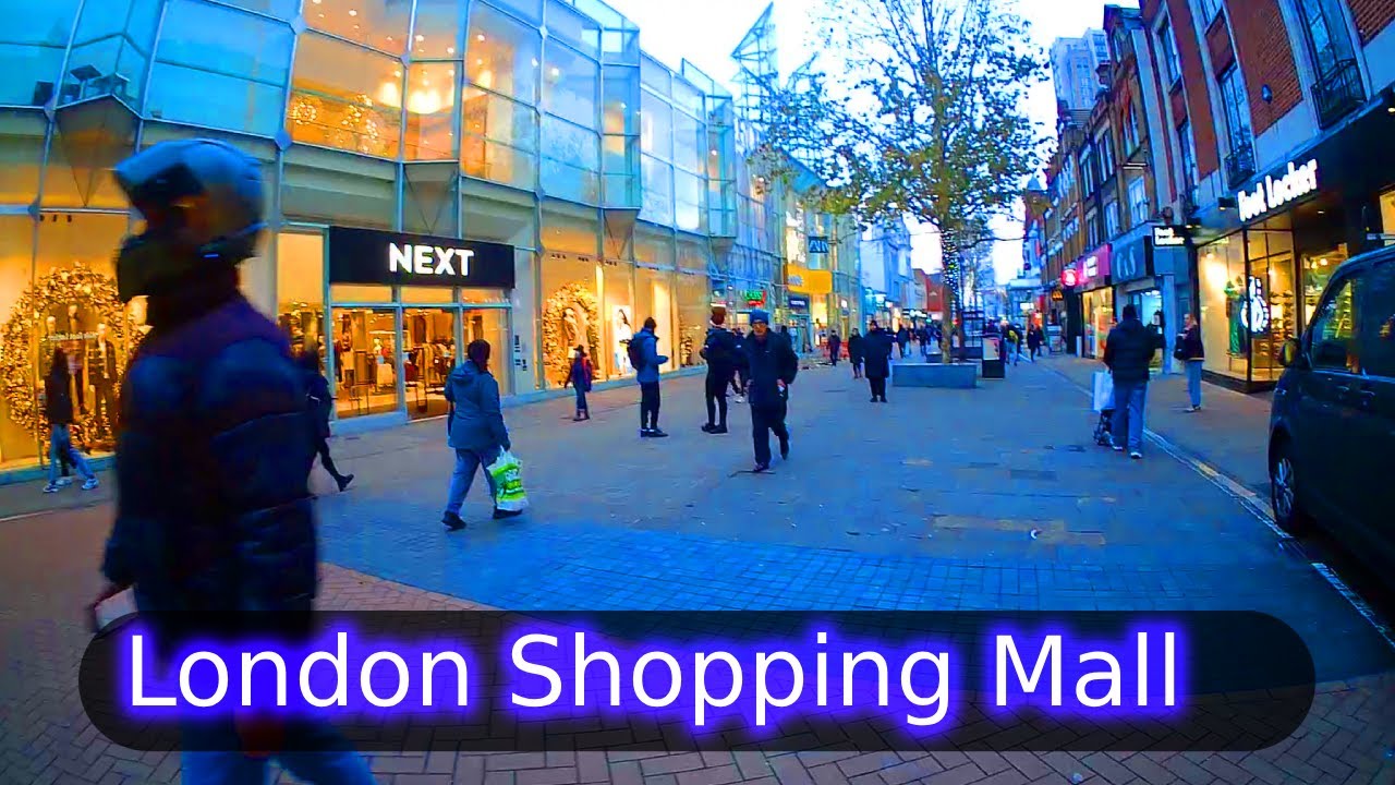 London Shopping Mall at Croydon Town Centre | Walking Affluent Streets of London