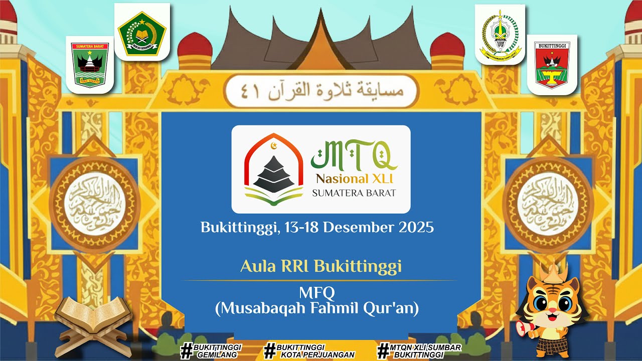 🔴 LIVE : Semifinal MTQN XLI Sumbar Kategori MFQ Sesi 1 Part 1 | 16 Desember 2025